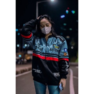 เสื้อแจ็กเก็ตแจ็กเก็ต NASCAR JACKET PREMIUM - VARSITY ของแท้ สําหรับผู้ชาย