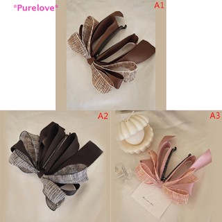 Purelove&gt; ใหม่ กิ๊บติดผม ทรงกล้วย โบว์ ไข่มุก น่ารัก สีพื้น หรูหรา เครื่องประดับแฟชั่น สําหรับผู้หญิง 2022