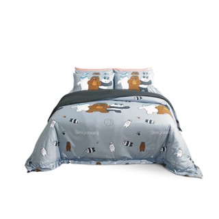 [New Arrival] Satin Plus ชุดผ้าปูที่นอน 6 ฟุต 5 ฟุต 3.5 ฟุต (ไม่รวมนวม)WE BARE BEARS ลิขสิทธิ์แท้100%