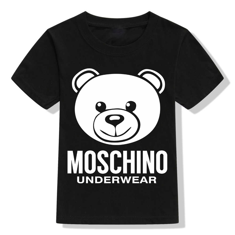 เสื้อยืดพ่อแม่ลูกพิมพ์ลายหัว-moschino-เป็นของขวัญที่ดีที่สุดสำหรับลูก