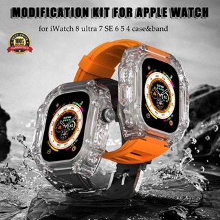 ชุดดัดแปลง หรูหรา สําหรับ Apple Watch 8 Ultra 49 มม. 45 มม. สําหรับ iWatch Series 7 SE 6 5 4 45 44 มม.