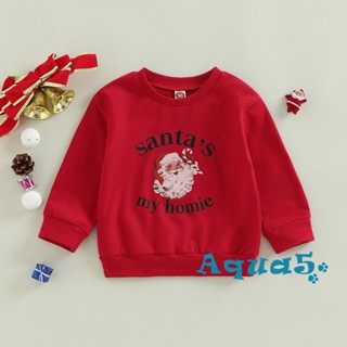 Aqq- เสื้อเชิ้ตแขนยาว คอกลม พิมพ์ลายตัวอักษร ทรงหลวม สไตล์สตรีท ปาร์ตี้ แฟชั่นฤดูใบไม้ผลิ ฤดูใบไม้ร่วง สําหรับเด็กผู้ชาย และเด็กผู้หญิง
