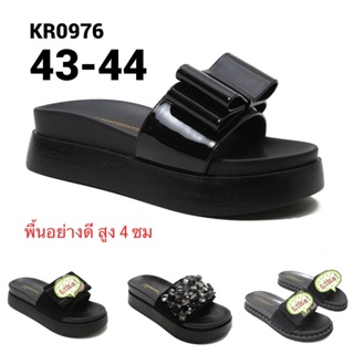 รองเท้าไซส์ใหญ่ 43-44 แตะไซส์ใหญ่ พื้น PU หนา 4 ซม งานเกาหลี CHOWY KR0976