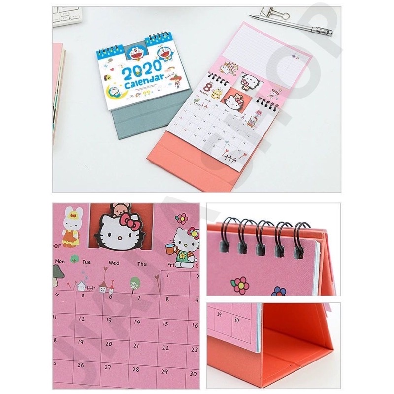 พร้อมส่ง-ปฏิทินตั้งโต๊ะ-ปฏิทิน-2023ลายการ์ตูนน่ารัก-สีสวย-calendar-2566