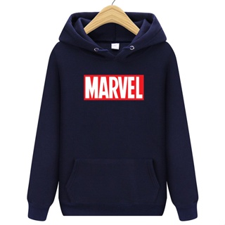 &amp;VO&amp;Marvel Printed Casual Overall Hoodie Sweater