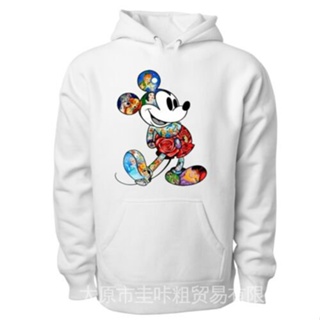 เสื้อแจ็กเก็ตกันหนาว มีฮู้ดดี้ ลาย Disney Mickey mouse unisex K5NU