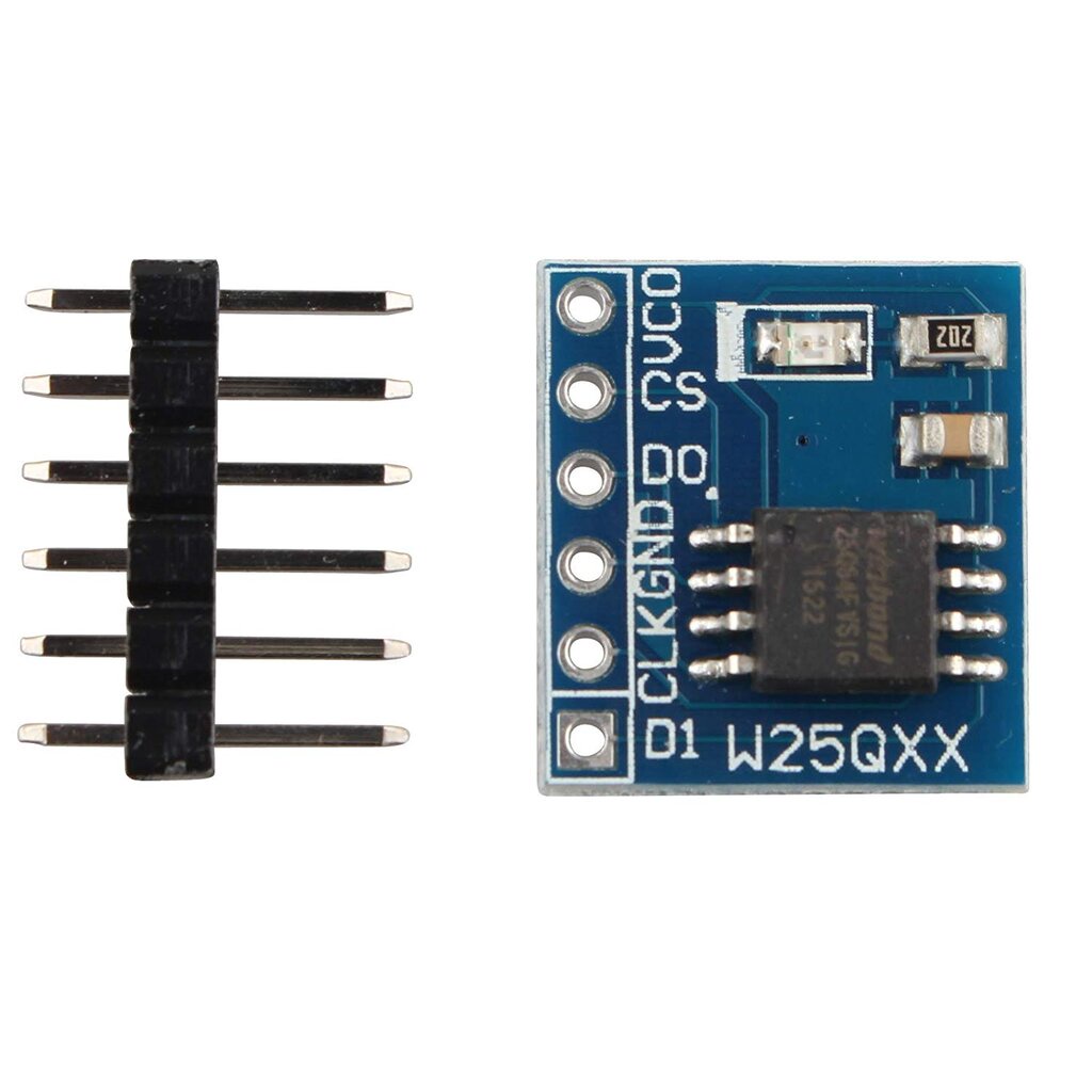 W25Q64 64Mbit 8MByte SPI Flash Storage Module โมดูลหน่วยความจำความจุ ...
