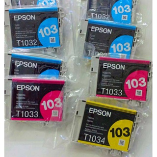 Epson 103 (ไม่มีกล่อง) C M Y แดง เหลือง น้ำเงิน