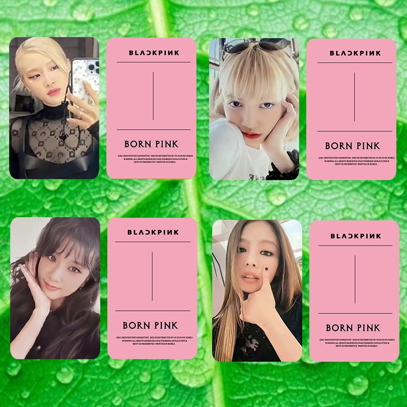 อัลบั้มใหม่-blackpink-born-pink-pink-สําหรับสะสมโฟโต้การ์ด