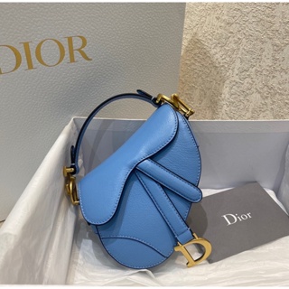 พรี​ ราคา7000 Dior micro saddleกระเป๋าถือ กระเป๋าสะพายไหล่ กระเป๋าสะพายข้าง 12*7.5*5cm