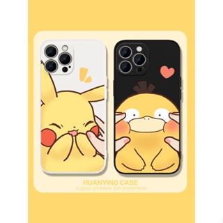Pinch face Pikachu เคสไอโฟน iPhone 11 14 pro max 8 Plus case X Xr Xs Max Se 2020 cover 14 7 Plus เคส iPhone 13 12 pro ma