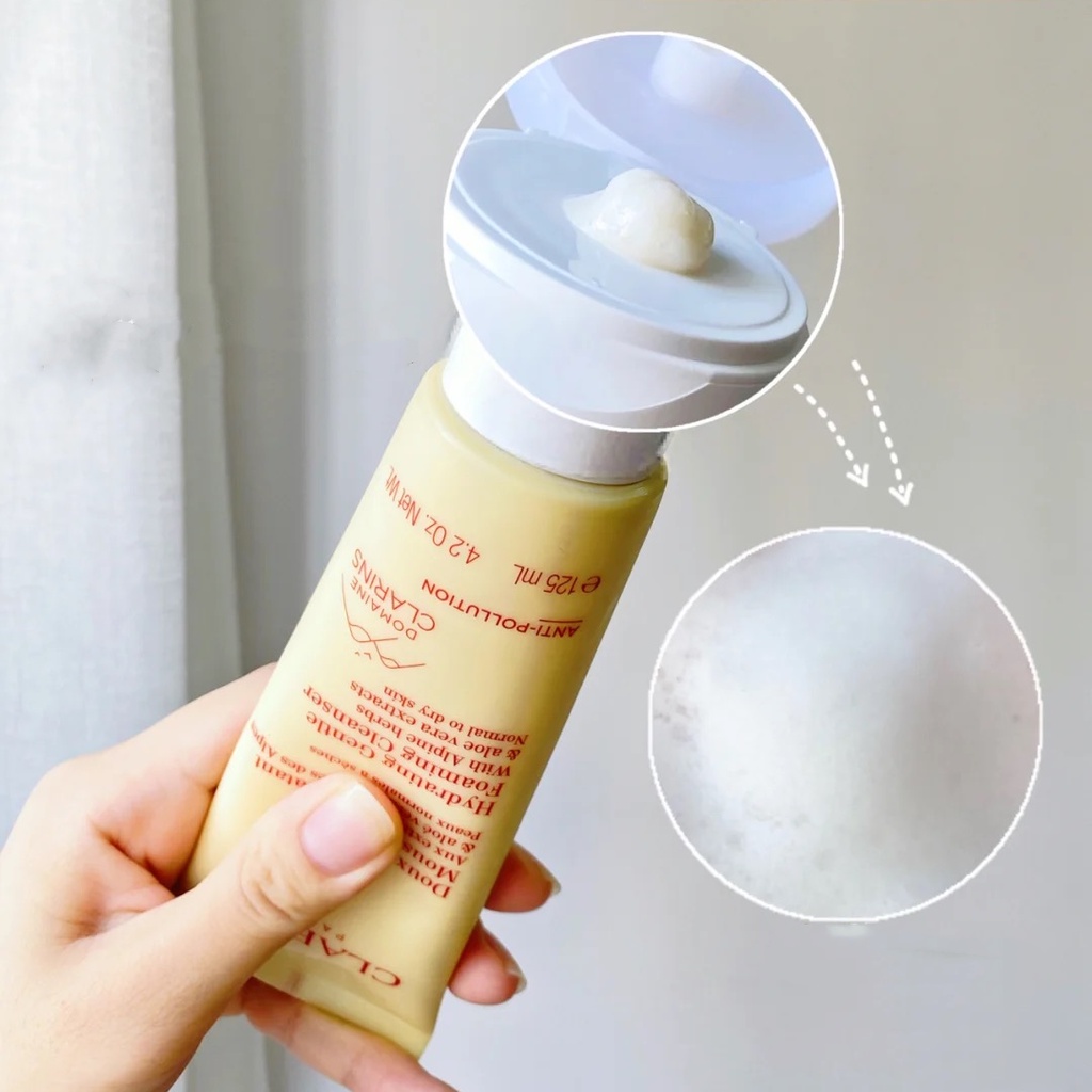 แบรนด์แท้100-clarins-doux-nettoyant-moussant-gentle-foaming-cleanser-with-cottonseed-oily-skin-125ml