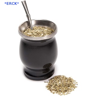 Erck&gt; Yerba Mate ชุดน้ําเต้า สองชั้น สเตนเลส ถ้วยชา และชุด illa