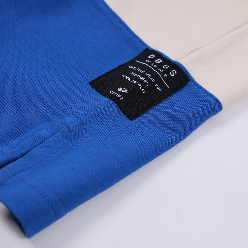 dbgs-เสื้อโปโลทรง-oversize-ตัดต่อ-color-blocked-สีน้ำเงินตัดต่อครีมเทา