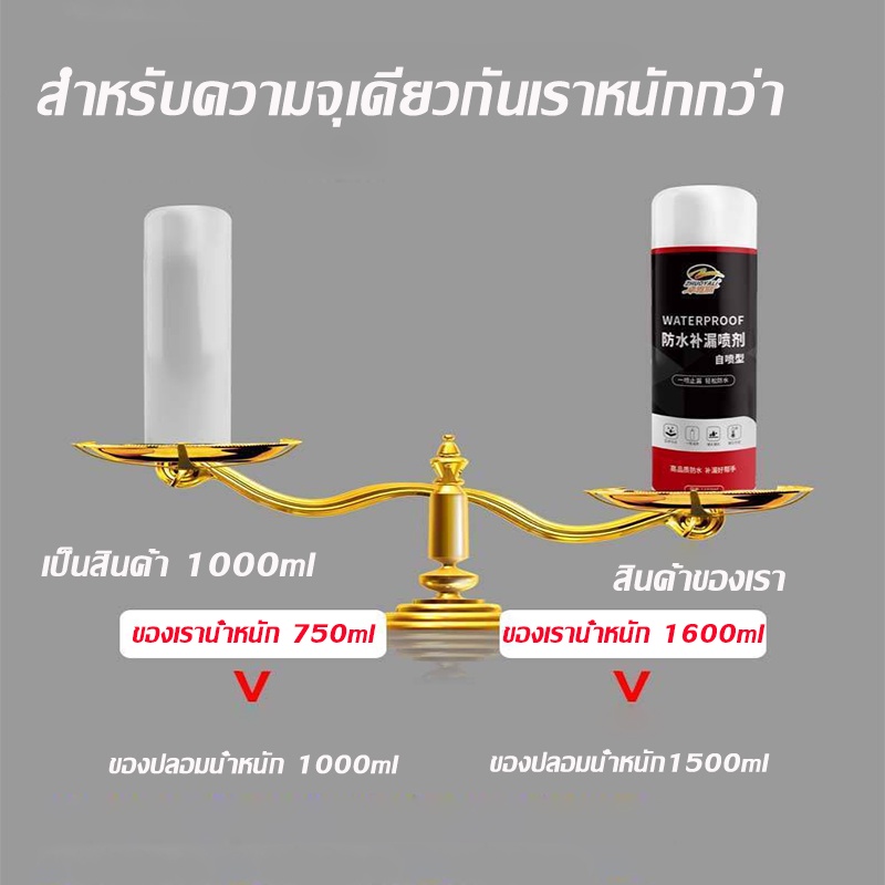 สเปรย์อุดรอยรั่ว-50ปีไม่รั่ว-1600ml-สเปรย์กันซึม-สเปรย์อุดรั่ว-สเปรย์กันรั่ว-การแตกร้าวทุกชนิด-แก้ปัญหาการรั่วซึม