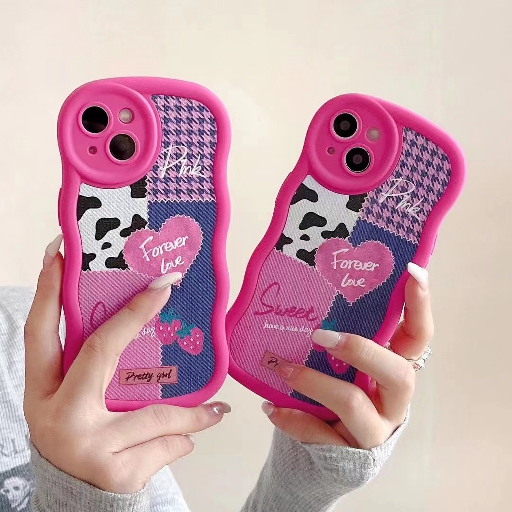 เคสโทรศัพท์มือถือ-tpu-แบบนิ่ม-ผ้ายีน-ขอบหลายแผง-สําหรับ-iphone-14-14promax-11-11promax-12-12pro-12promax-13-13pro-13promax-14pro