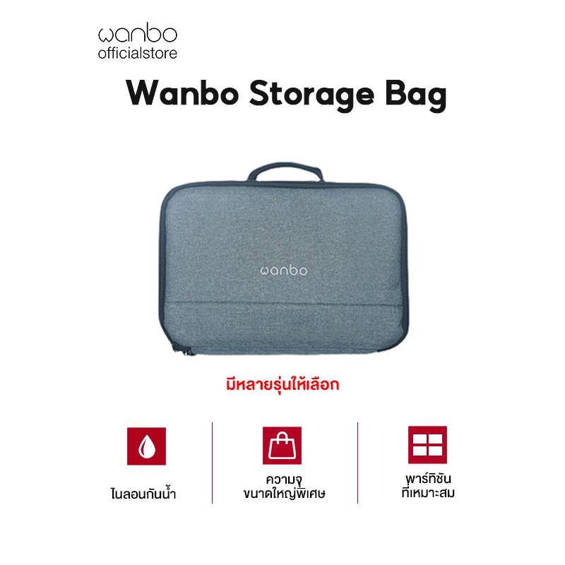 ภาพสินค้าWanbo Projector Storage Bag ถุงเก็บโปรเจคเตอร์ กระเป๋าเก็บของ T2 max T2R Max X1 T4 T6 MAX กระเป๋าเก็บโปรเจคเตอร์แบบพกพา จากร้าน wanboofficialstore บน Shopee ภาพที่ 1