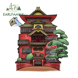 Earlfamily สติกเกอร์ไวนิล ลายอนิเมะ Spirited Away 13 ซม. สําหรับติดตกแต่งหน้าต่างรถยนต์ แล็ปท็อป กระเป๋าเดินทาง