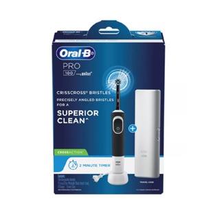Oral-B Power Toothbrush D100 Cross Action ออรัลบี ด้ามแปรงสีฟันไฟฟ้าพร้อมหัวแปรง โปร100 ครอสแอคชั่น