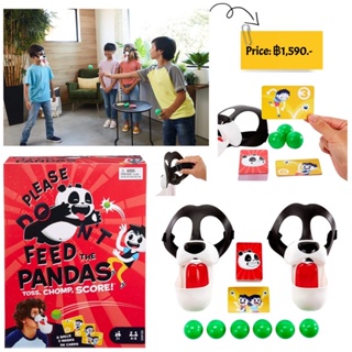 Mattel Games Please Feed The Pandas Kids Game with Panda Masks, for 7 Year Olds and Up