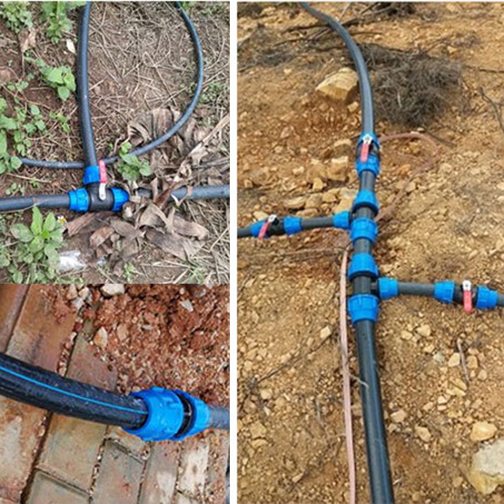 32 มม.PVC PE Tube Tap Water Splitter พลาสติก Quick Valve Connector สวน ...