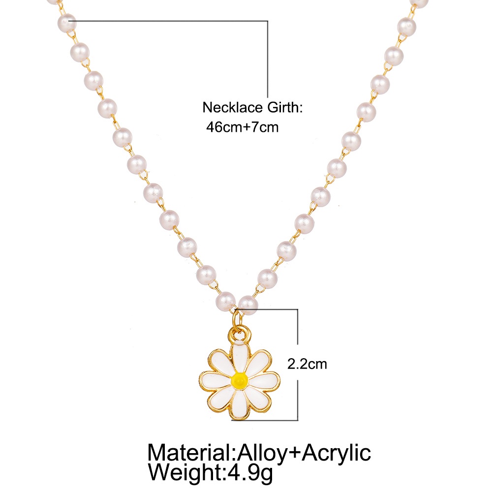 dincior-pearl-chain-choker-new-girl-ins-elegant-female-daisy-pendant-necklace-for-women