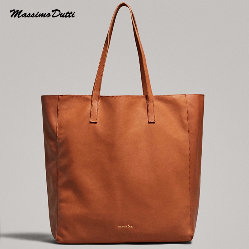 2022 New Genuine Leather One Shoulder Carry Tote Bags High Capacity