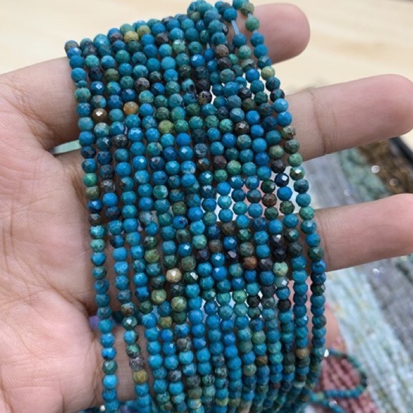 คริสโซคอลล่า-chrysocolla-3-มิล-เจีย-เส้นยาว-เกรด-aaa