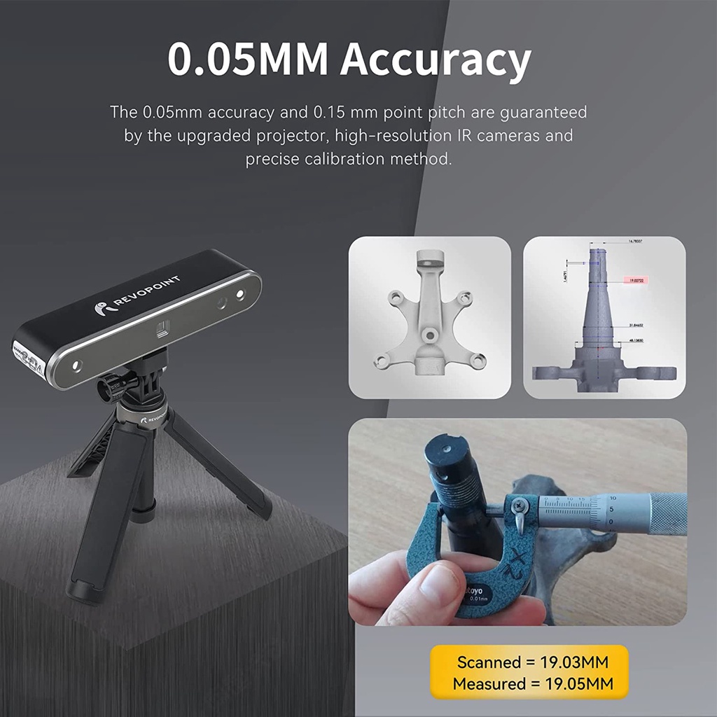 รับประกัน-5-ปี-revopoint-2-high-precision-3d-scanner-kit-ชุดสแกนเนอร์-3d-ความแม่นยำสูง-ความแม่นยำ-0-03-มม-3d-printer