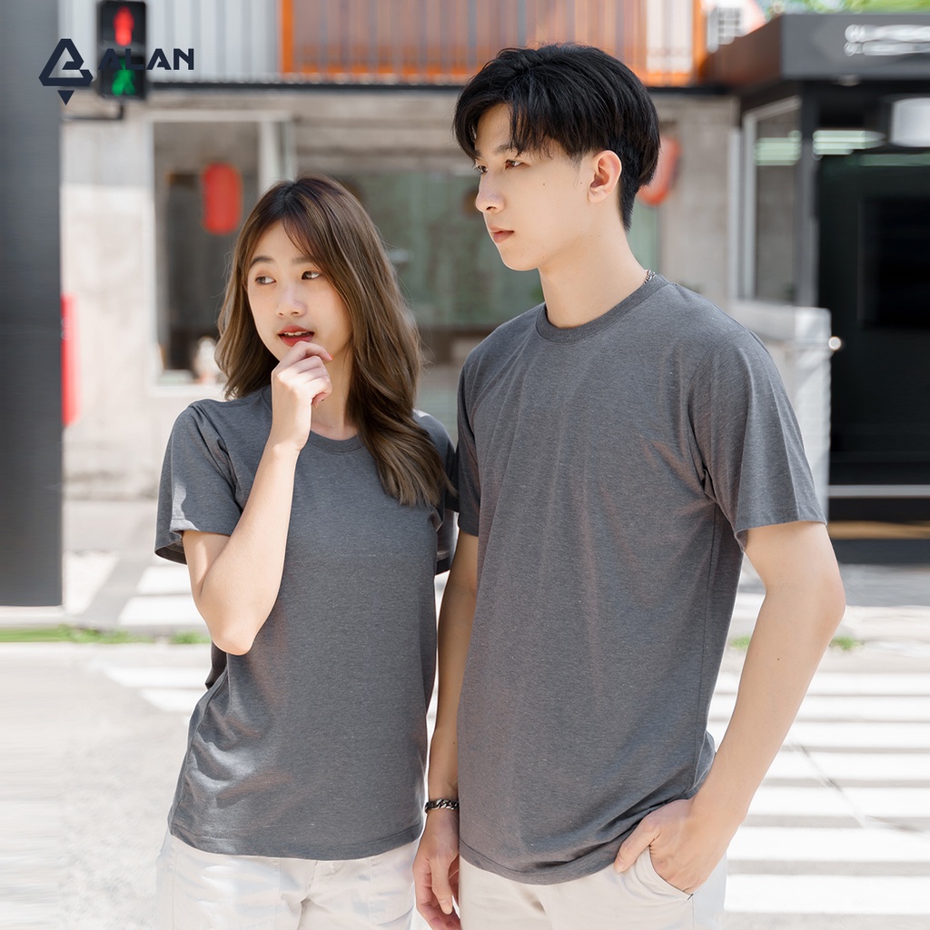 alan-เสื้อยืดสีเทาดิน-เทาท็อปดราย-เสื้อยืดคอกลม-ผ้านุ่ม-ใส่สบาย-ไม่ย้วย-unisex-ชาย-หญิง-เสื้อยืดสีพื้น-เกรดพรีเมี่ยม