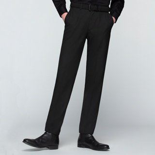 ภาพหน้าปกสินค้าGQ กางเกงสูท ทรง Tailored Fit ดูทางการ น่าเชื่อถือ เป็นผู้ใหญ่ สีดำ ลดราคาพิเศษ ที่เกี่ยวข้อง