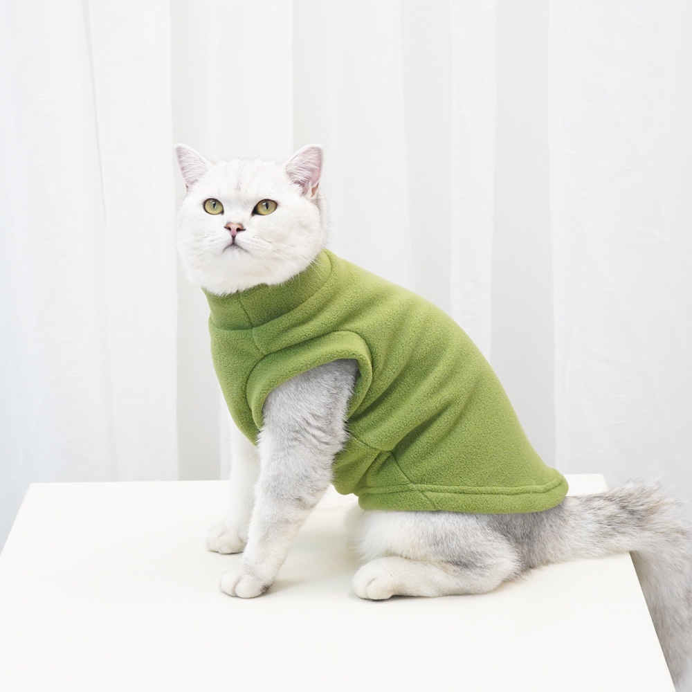 เสื้อกั๊ก-สีพื้น-ให้ความอบอุ่น-เหมาะกับฤดูหนาว-สไตล์ฝรั่งเศส-สําหรับสัตว์เลี้ยง-สุนัข-แมว
