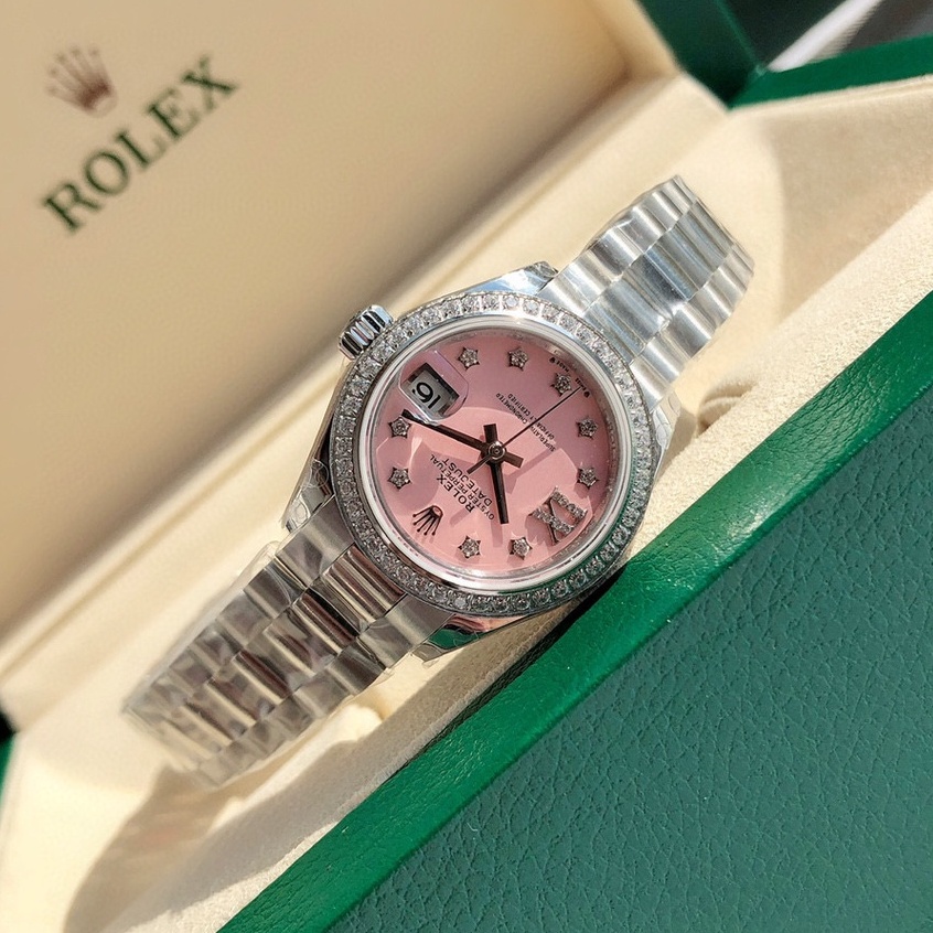 พรี-ราคา12500-rolex-datejust-นาฬิกา-ผู้หญิง-28mmสาย-ส-แตนเลส-นาฬิกาแบรนด์เนม