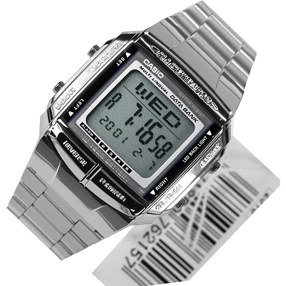 นาฬิกา-สายสแตนเลส-db-360-1a-digital-casio-standard-data-bank-แท้100-ประกัน-1-ปี-db-360-1adf