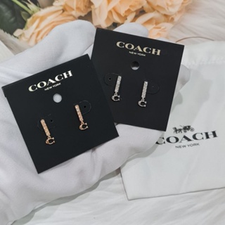 ★ ต่างหู COACH EARRING  พร้อมส่ง ★ New  ของแท้100%