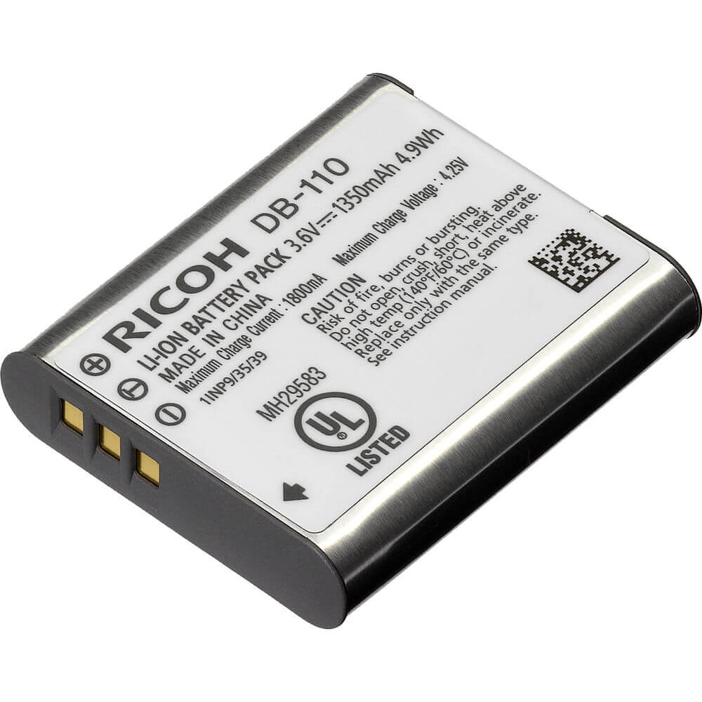 ภาพหน้าปกสินค้ามีส่งด่วนในกทม Ricoh DB-110 Rechargeable for GRIII Lithium-Ion Battery (3.6V, 1350mAh) ประกันศูนย์ไทย