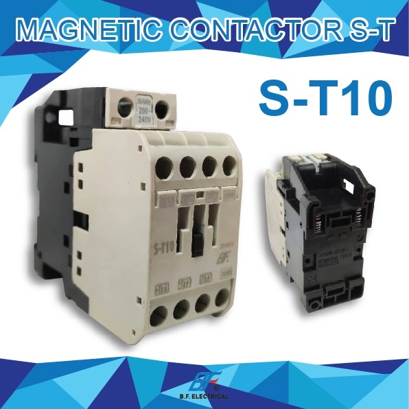 แมกเนติก คอนแทคเตอร์ ST-10 Coil 220V/380V Magnetic Contactor S-T10 ...