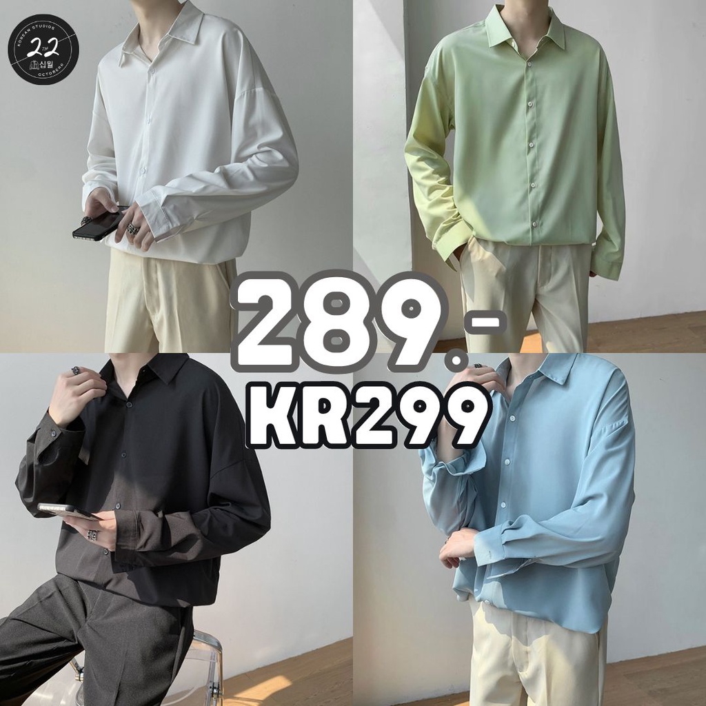 ภาพหน้าปกสินค้า22thoctoberr KR299 เสื้อเชิ้ตแขนยาวเกาหลี 2021 ผ้านิ่ม อย่างดี จากร้าน 22thoctoberr บน Shopee