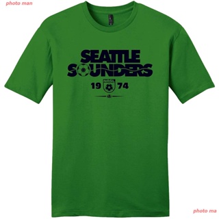 photo man ผู้ชายและผู้หญิง Throwbackmax Seattle Sounders 1974 NASL Soccer Tee Shirt - Any 2 Tees For 30 top