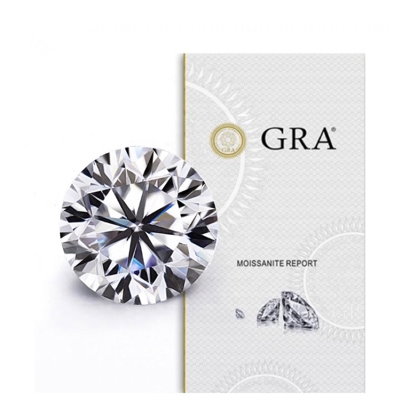 เพชรโมอีส-โมซาไนท์-moissanite-2กะรัต-8mm