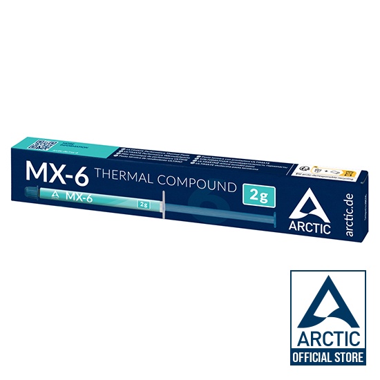 ภาพสินค้าARCTIC MX-6 2 GRAMS *แถมฟรี ไม้ปาด* (Thermal compound/ ซิลิโคนนำความร้อน) จากร้าน arcticofficialstore บน Shopee ภาพที่ 1