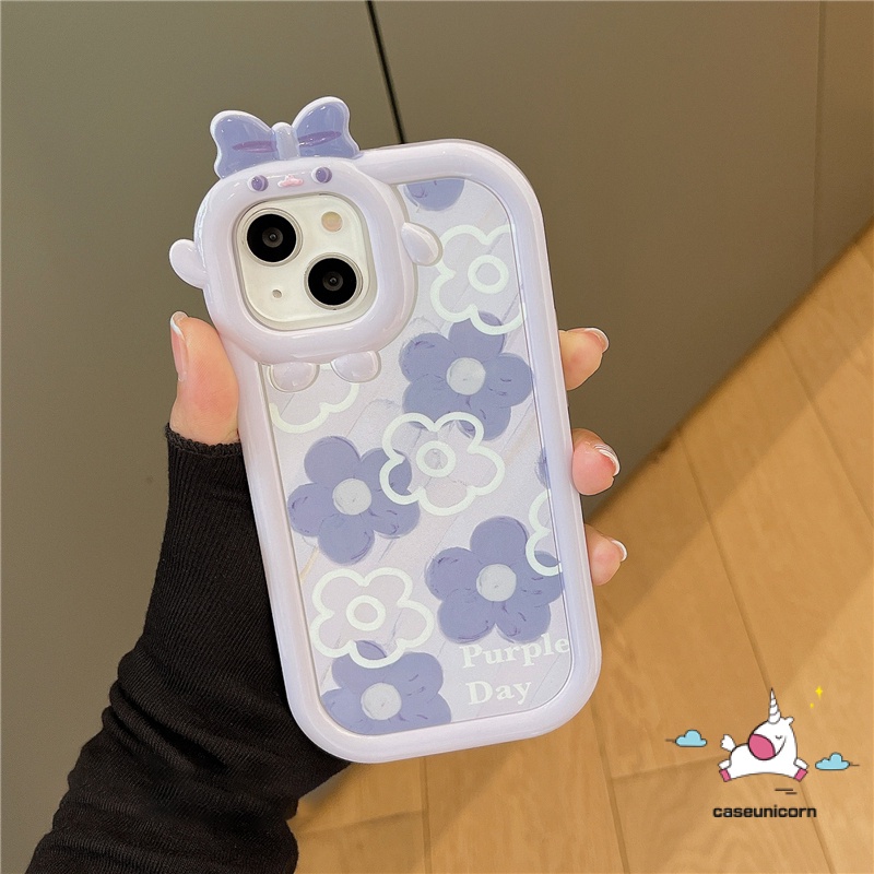 เคสโทรศัพท์มือถือ-ลายดอกไม้-3d-ประดับโบว์มอนสเตอร์-สีม่วง-แฟชั่น-สําหรับ-realme-c12-c31-c33-c21y-5-6i-9i-5s-5-7i-8-8pro-8i-9-9pro-7-realme-c15-c30-c25-c25y-c11-c25s-c35-c21-c2-c1-c3-c17-ปกอ่อน