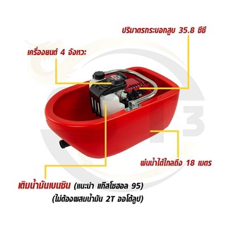 ปั๊มเรือรดน้ำ-4-จังหวะ-รุ่น-gx35-สตาร์ทง่าย-พ่นน้ำได้ไกลถึง-18-เมตร-แถมฟรีอุปกรณ์ครบชุดพร้อมใช้งาน