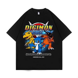 ♦▥✴เสื้อยืด ลายการ์ตูนอนิเมะ Digimon ยุค 90 | เสื้อยืด ลาย VINTAGE สีดํา | รองเท้าบูท | Kizaru | ผู้ใหญ่ ผู้หญิง ผู้ชาย
