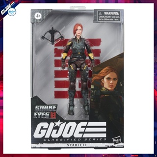 Hasbro G.I. Joe Classified Series Snake Eyes Origins Scarlett Action Figure 6 Inch Scale Authentic New Collectible Toys