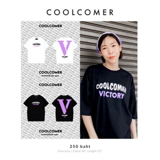 เสื้อยืดใหม่ Coolcomer-CL002:เสื้อยืดโอเวอร์ไซส์สกรีนลายคอกลม