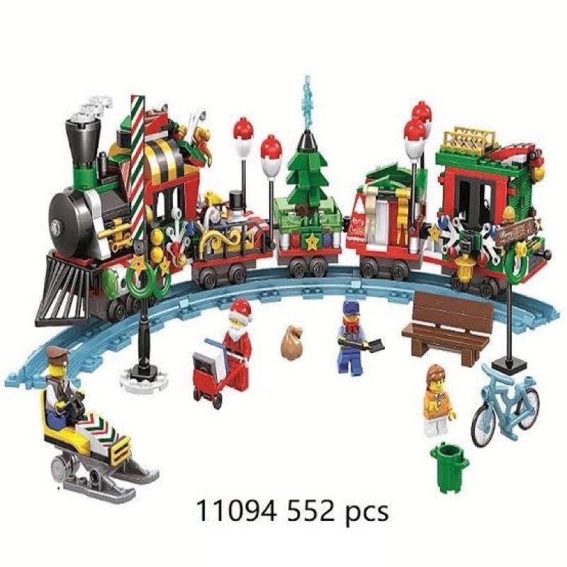 เลโก้จีน-bela-11094-christmas-train-552pcs