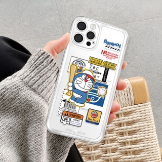 เคสโทรศัพท์มือถือ ลายการ์ตูนโดราเอมอน สําหรับ iphone 14ProMax 14pro 13 11 12 7 Plus X XR