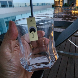 แก้ววิสกี้ แก้ว on the rock ใส่น้ำพันช์ นมเย็น น้ำผลไม้  Green Apple 230ml JS7201