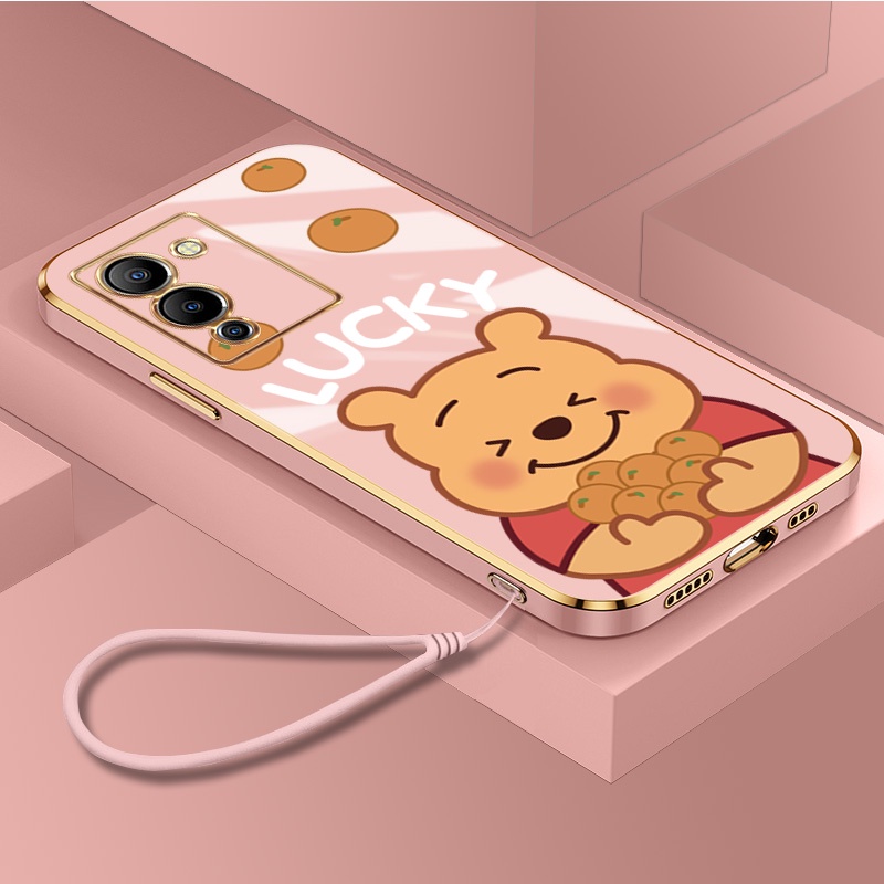 เคสโทรศัพท์มือถือ-ซิลิโคนนิ่ม-ขอบสี่เหลี่ยม-ลายการ์ตูนหมีพูห์-พร้อมสายคล้อง-สําหรับ-infinix-note-12-g96-11-pro-11s-12-pro-5g-10-pro-8i-8